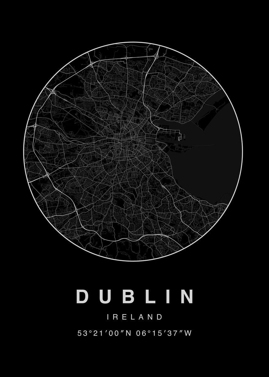 dublin-poster-picture-metal-print-paint-by-notorious-productions