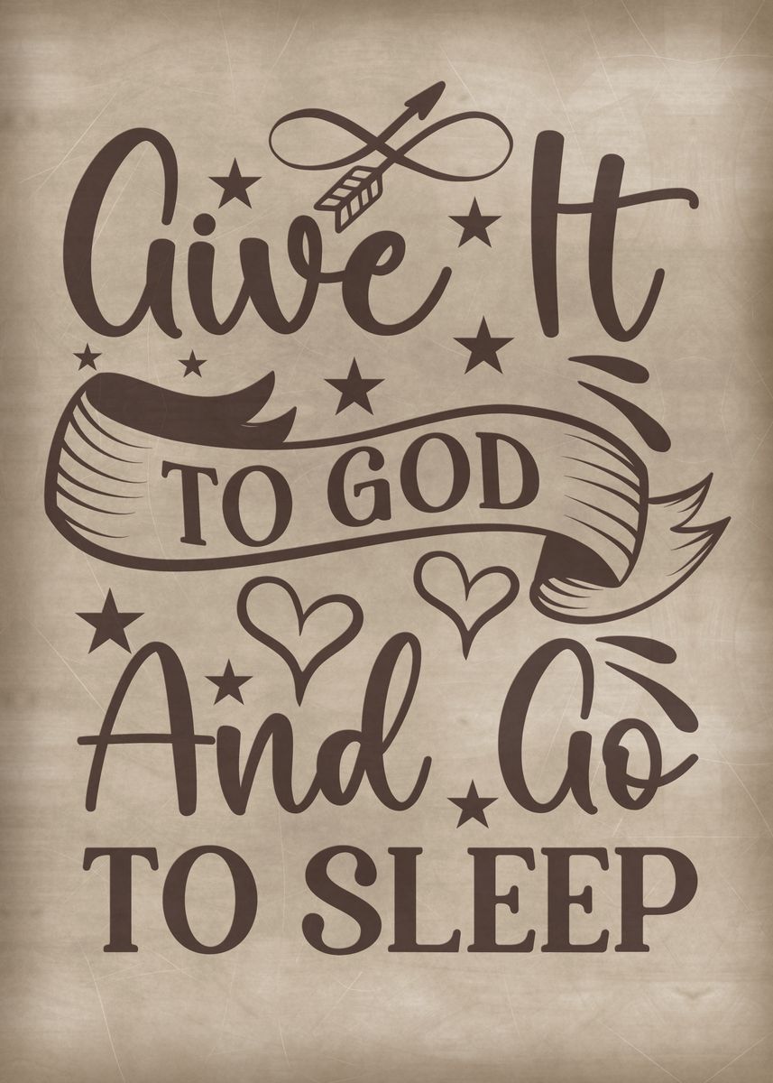 Federa Cuscino 'Give It To God And Go To Sleep' - Flanella Morbida 45x45 Cm, Grigio - 2