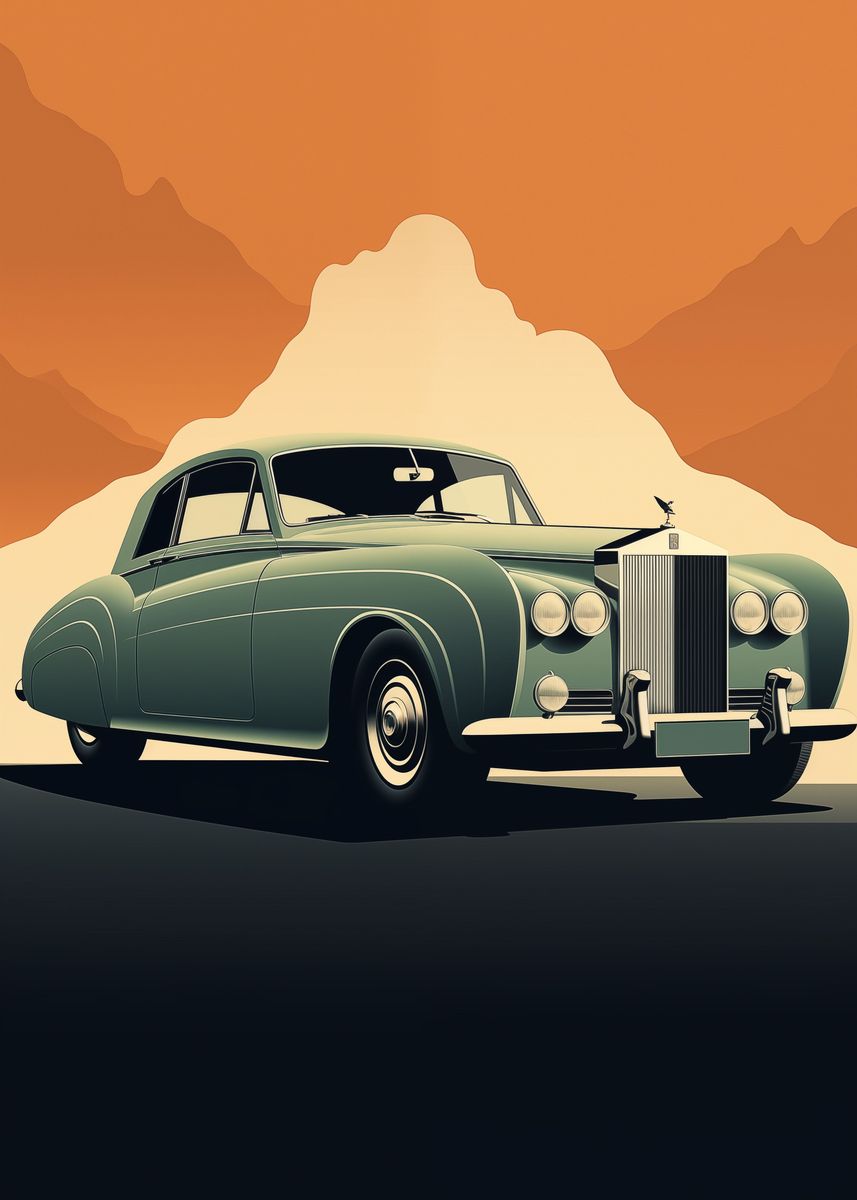 'Rolls Royce Classic car' Poster, picture, metal print, paint by Roman ...