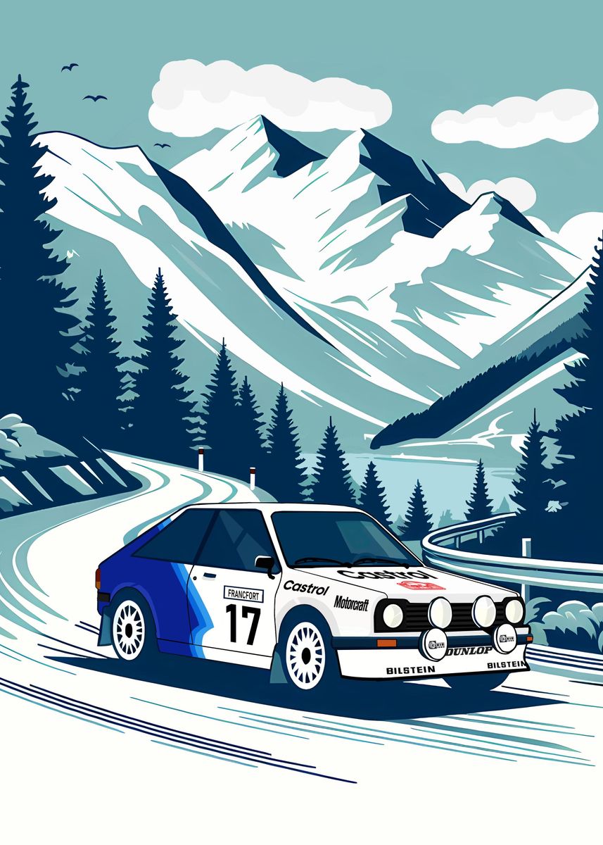 'Fiesta rally' Poster, picture, metal print, paint by KyomaArt | Displate