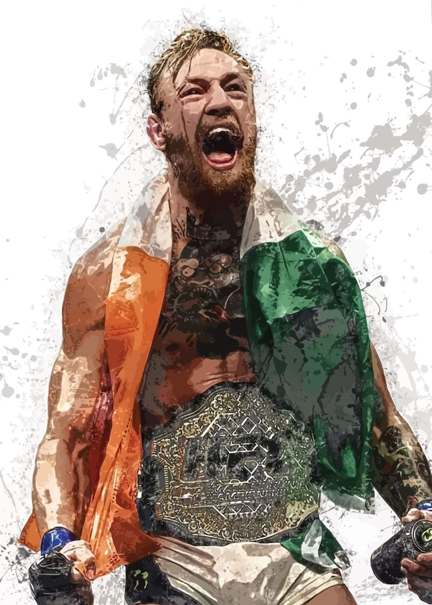 'Conor McGregor' Poster, picture, metal print, paint by Family Anime ...