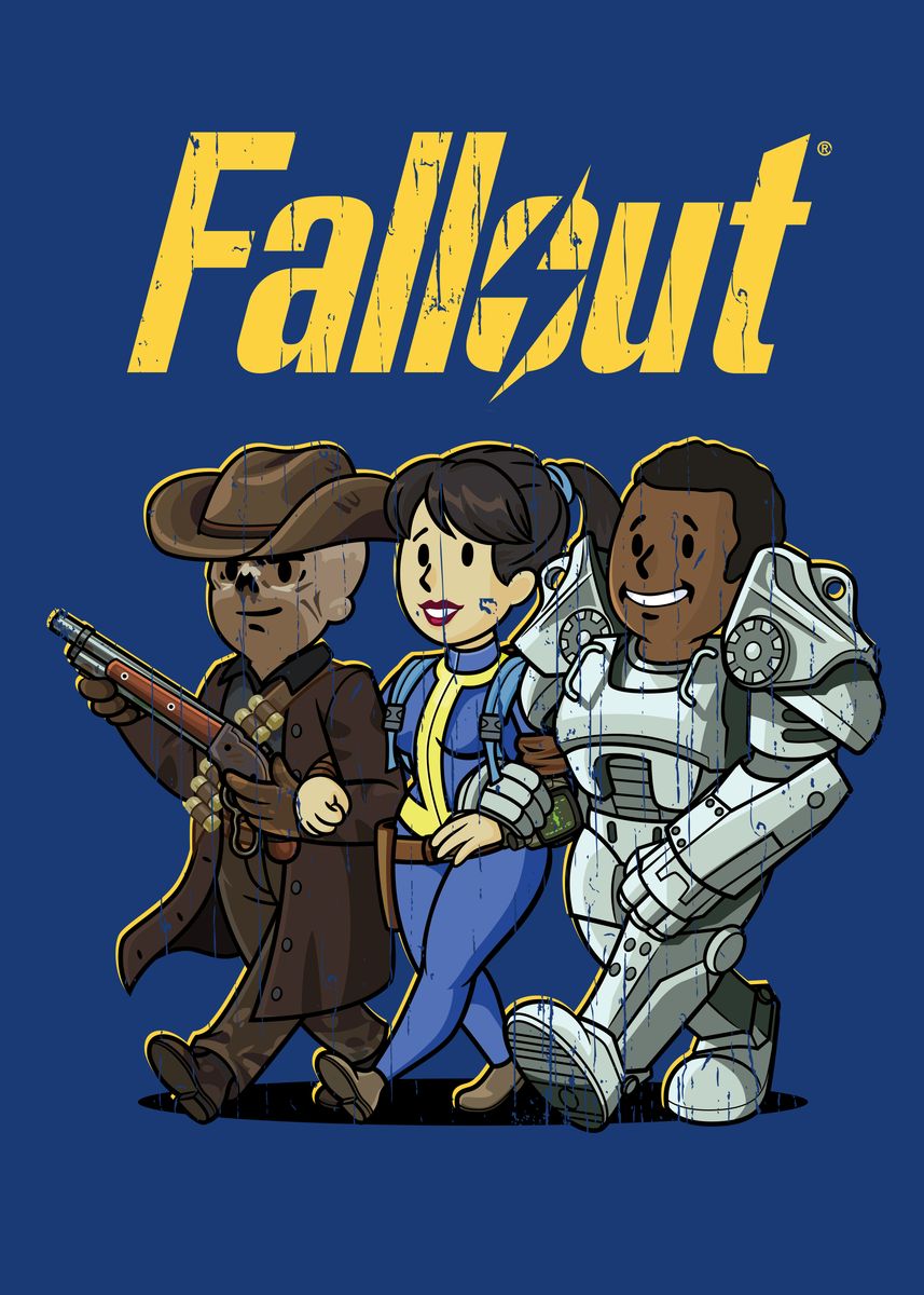 'Fallout Group Graphic' Poster, picture, metal print, paint by Fallout ...