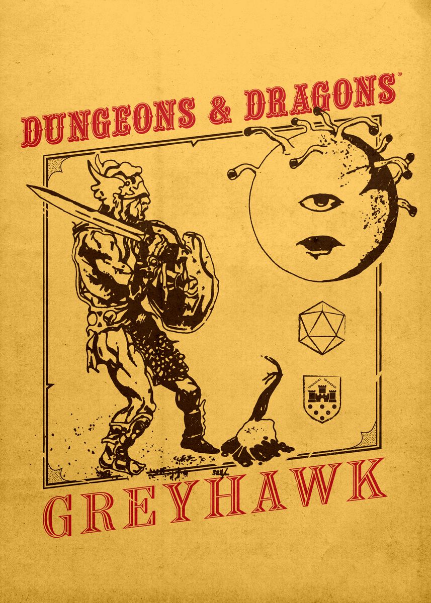 'D&D Greyhawk' Poster, picture, metal print, paint by Dungeons and ...