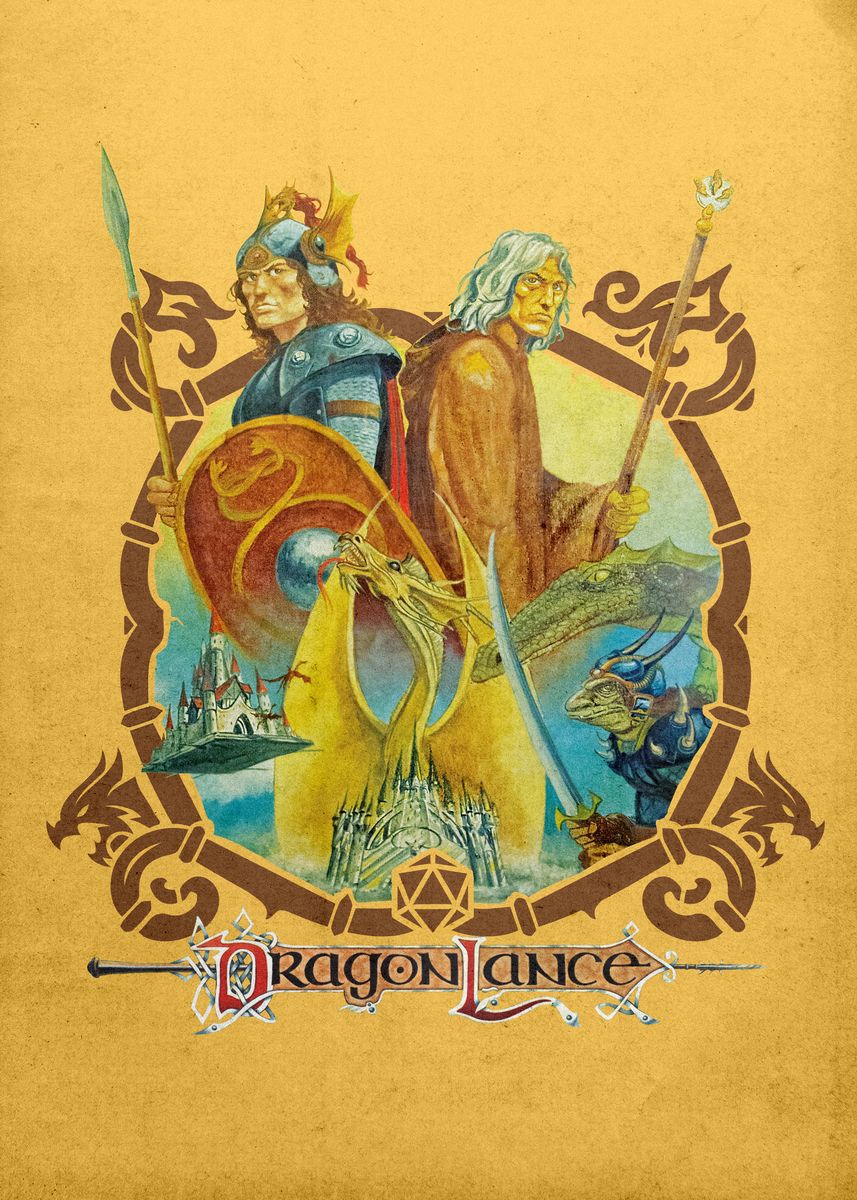 Dragonlance Sticker 'D&D Dragonlance' Poster, picture, metal print, paint by Dungeons and ...