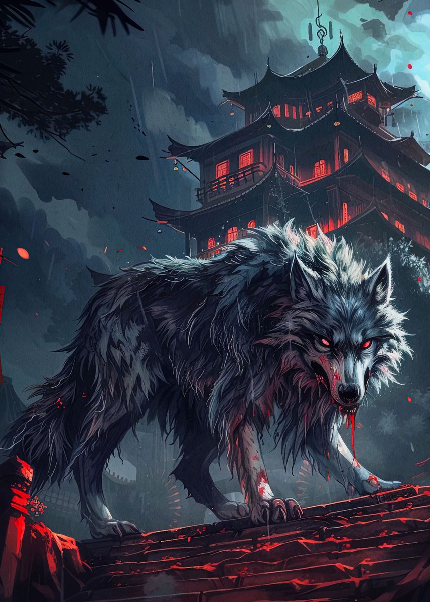 #39 ghost wolf #39 Poster picture metal print paint by Chloe Connelly #39 ghost wolf #39 Poster picture metal print paint by Chloe Connelly