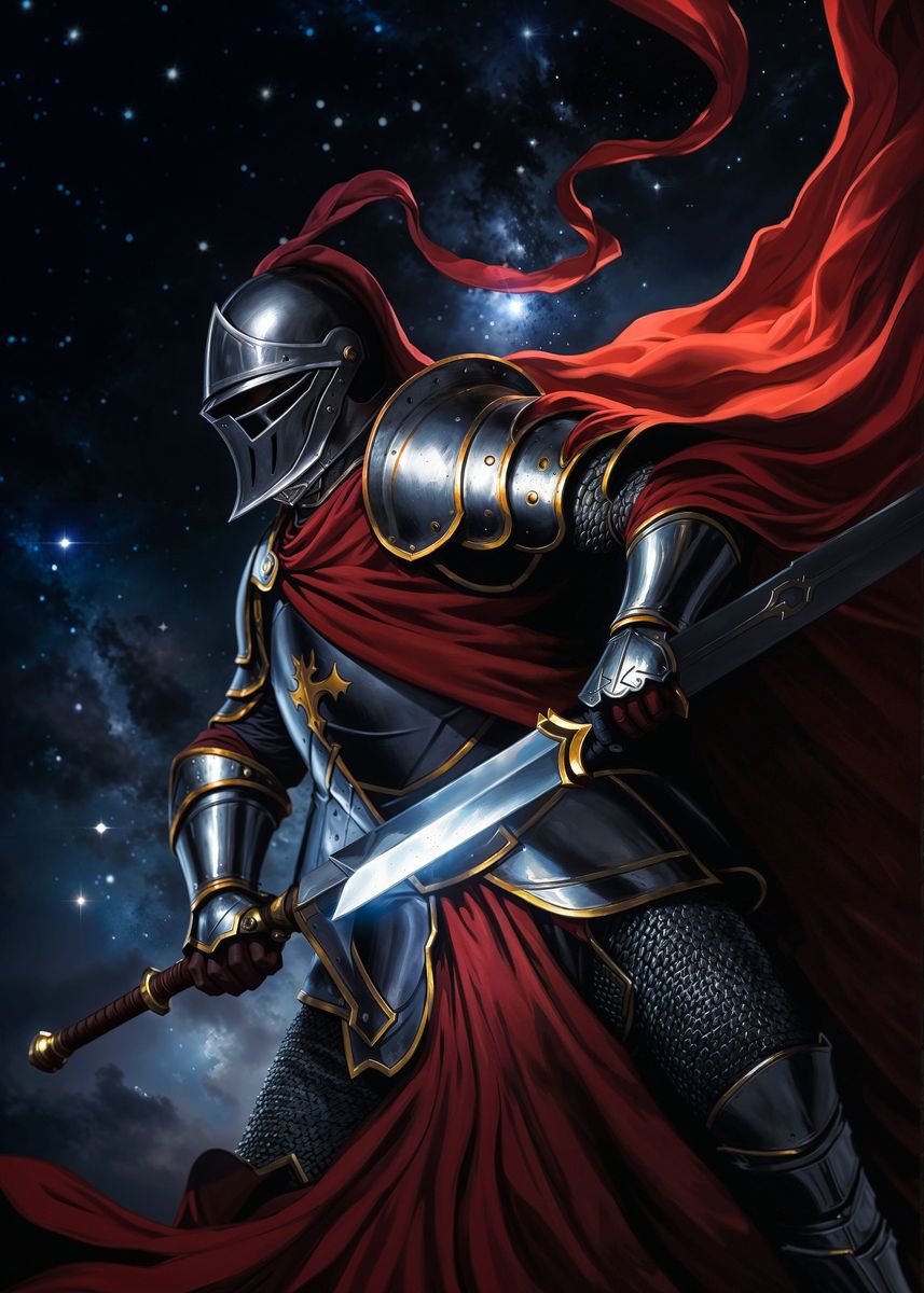 'Medieval Knight IV' Poster, picture, metal print, paint by Bruno ...