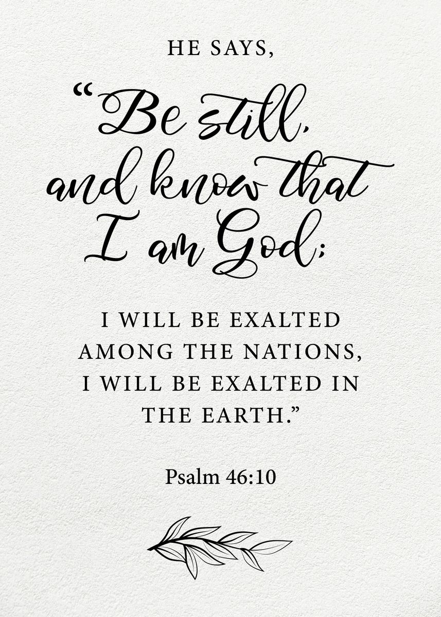 Bible Verse Psalm 46 10 Poster Picture Metal Print Paint By LAST bible-verse-psalm-46-10-poster-picture-metal-print-paint-by-last