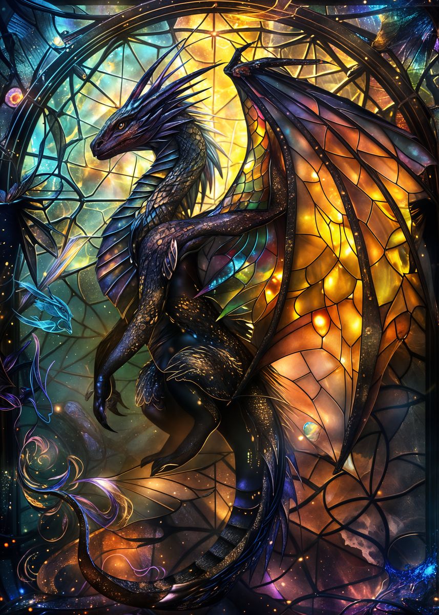 Dragon Metal Displate Poster 27x19 sold