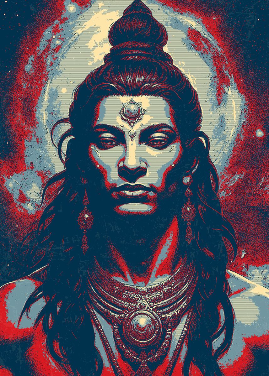 'Cosmic Shiva' Poster, picture, metal print, paint by awesome posters ...