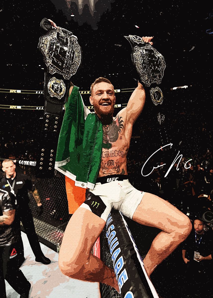 'Conor McGregor ' Poster, picture, metal print, paint by Tina Sophia ...