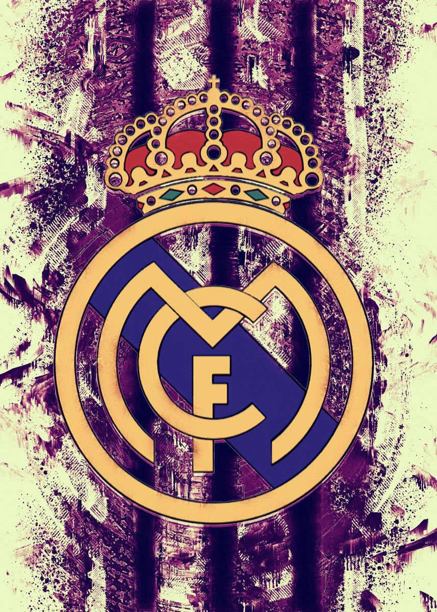 'Real Madrid Art Logo' Poster, picture, metal print, paint by Awesome ...