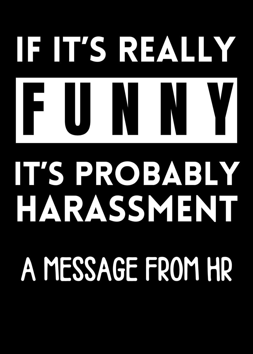 'Funny Message From HR' Poster, picture, metal print, paint by Neo