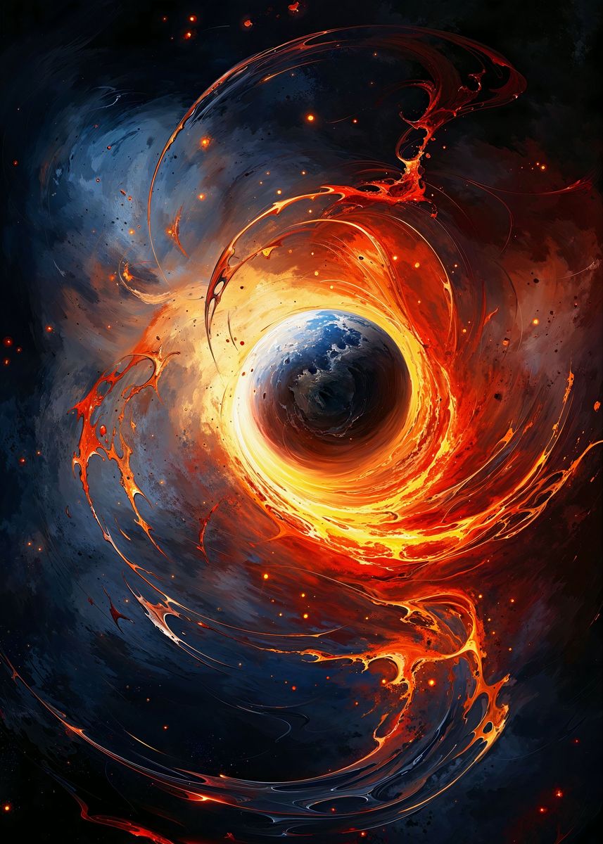 'Creational Vortex' Poster, picture, metal print, paint by Duty Bound ...