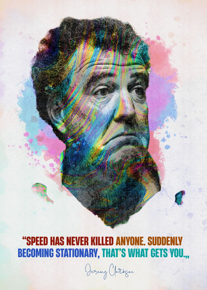 'Jeremy Clarkson' Poster, picture, metal print, paint by yunur mawan ...