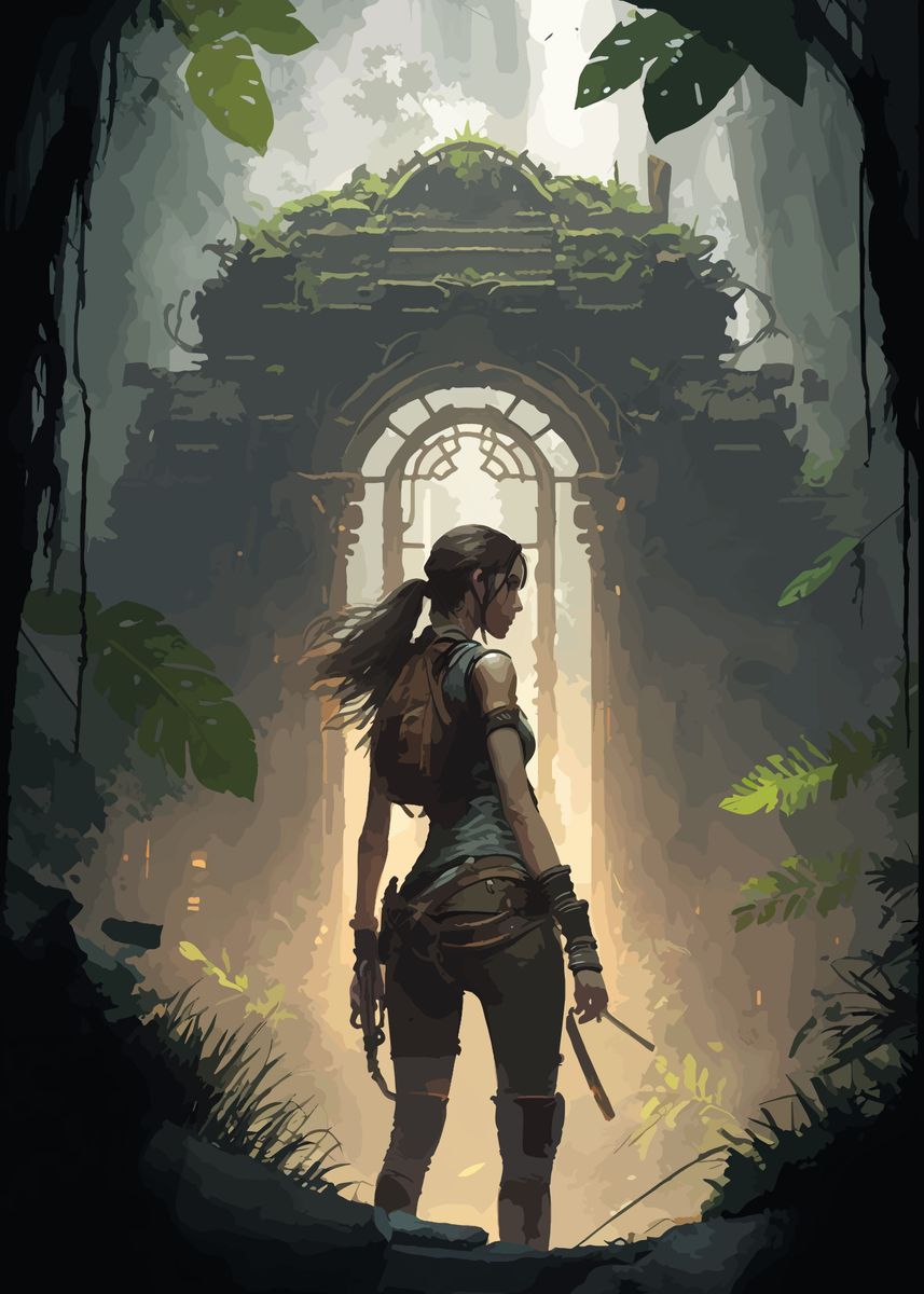 'Tomb Raider' Poster, picture, metal print, paint by Keps | Displate