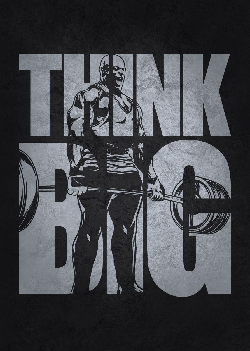 'Think Big Ronnie Coleman' Poster, picture, metal print, paint by CHAN ...