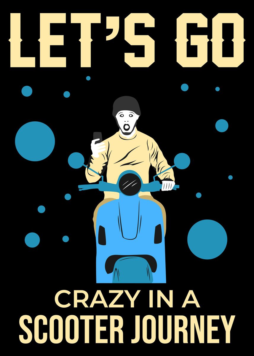 'Lets Go Ride' Poster, picture, metal print, paint by Erick Sato | Displate