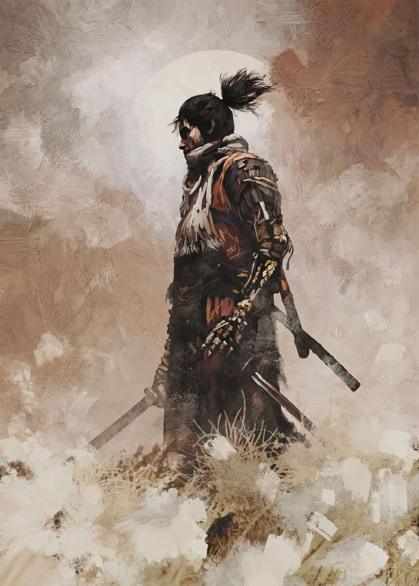 'sekiro' Poster, picture, metal print, paint by mandha ndha | Displate