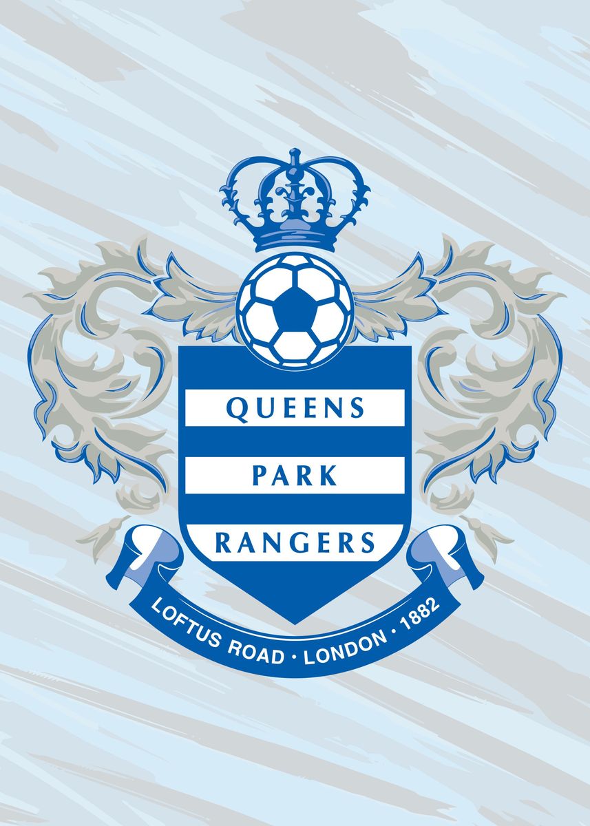 'QPR FC' Poster, picture, metal print, paint by zaka arya | Displate