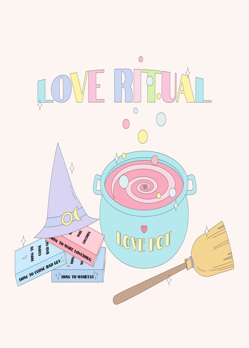 'Love ritual Halloween ' Poster, picture, metal print, paint by ichimdp ...