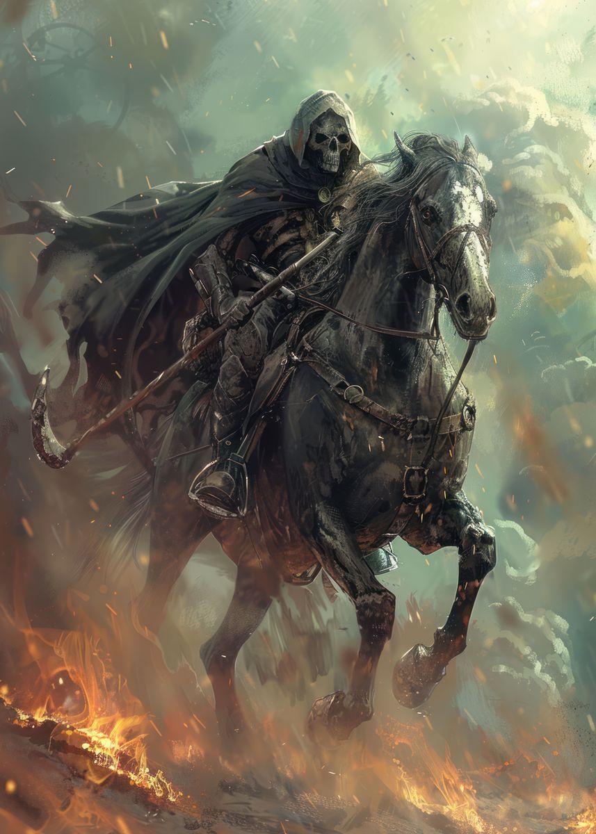 'Reapers Ride' Poster, picture, metal print, paint by jodotodesign ...