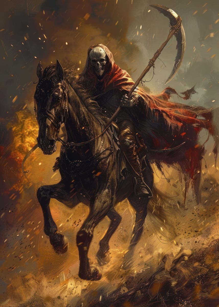 'Reapers Ride' Poster, picture, metal print, paint by jodotodesign ...