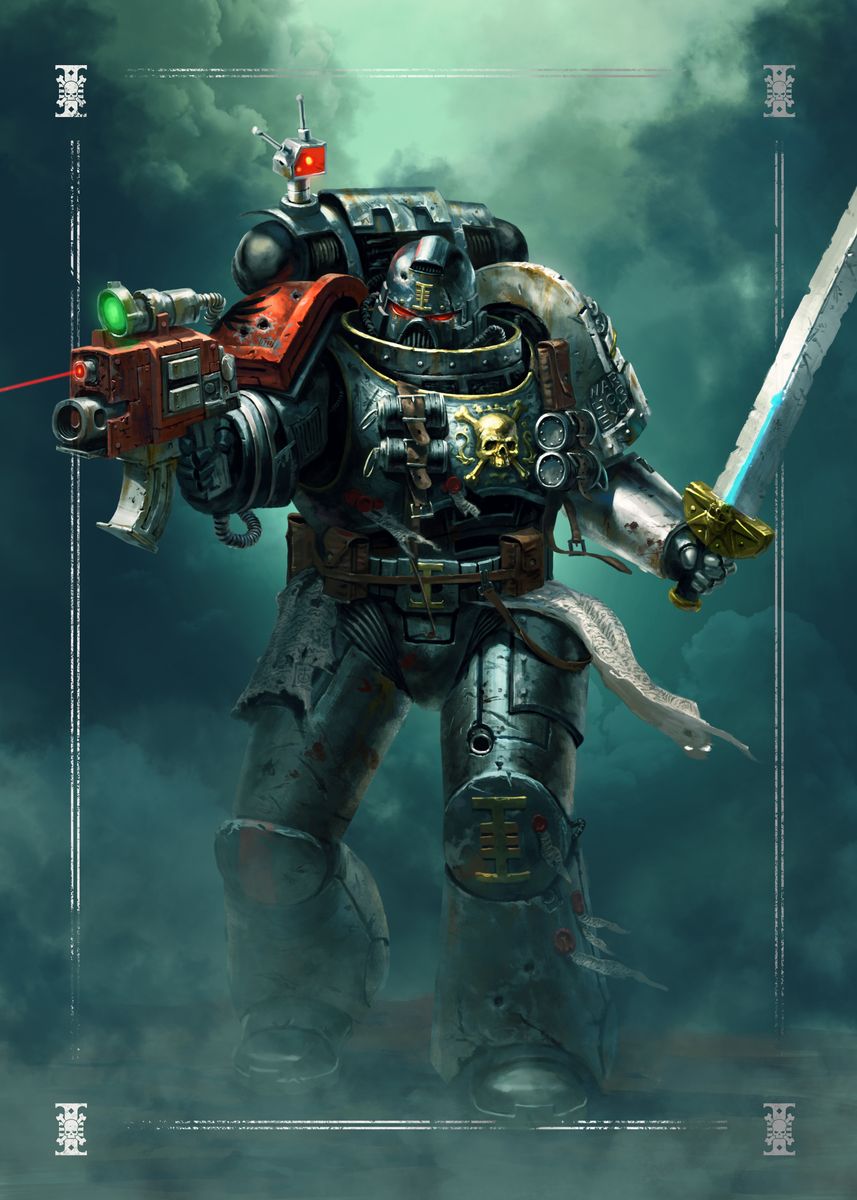 'Deathwatch Marine' Poster, picture, metal print, paint by Warhammer ...