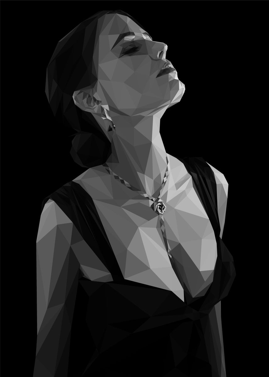 'vesper lynd bond girl' Poster, picture, metal print, paint by Lowpoly ...