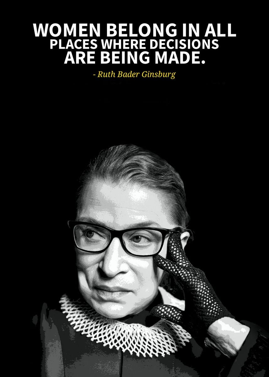 'Ruth Bader Ginsburg ' Poster, picture, metal print, paint by Day1bun ...