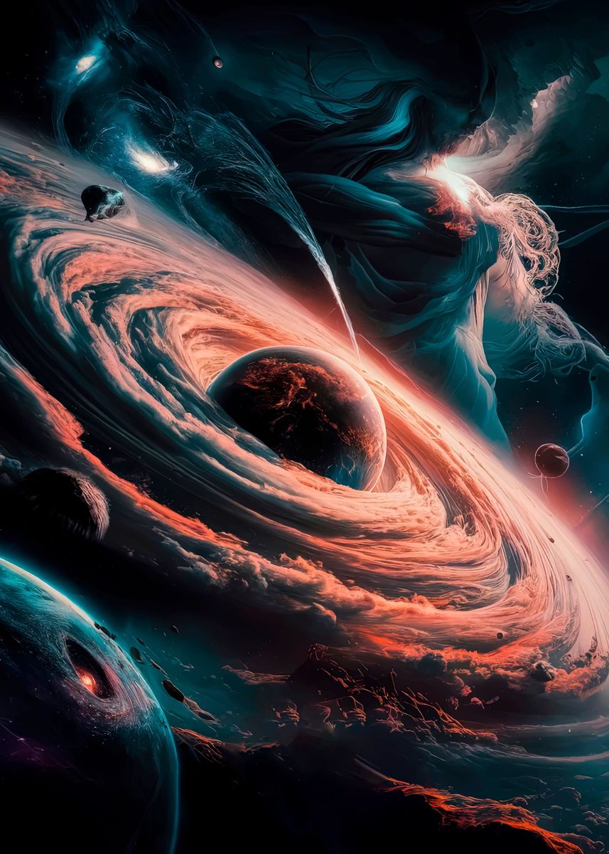 Vortex Galactic 'Galactic Vortex' Poster, picture, metal print, paint by James Garcia ...