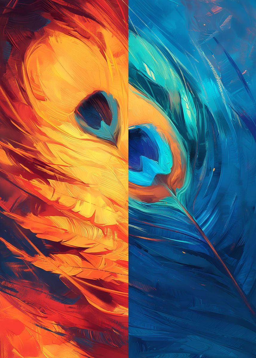 'Dual Splendor' Poster, picture, metal print, paint by Bruno Martins ...