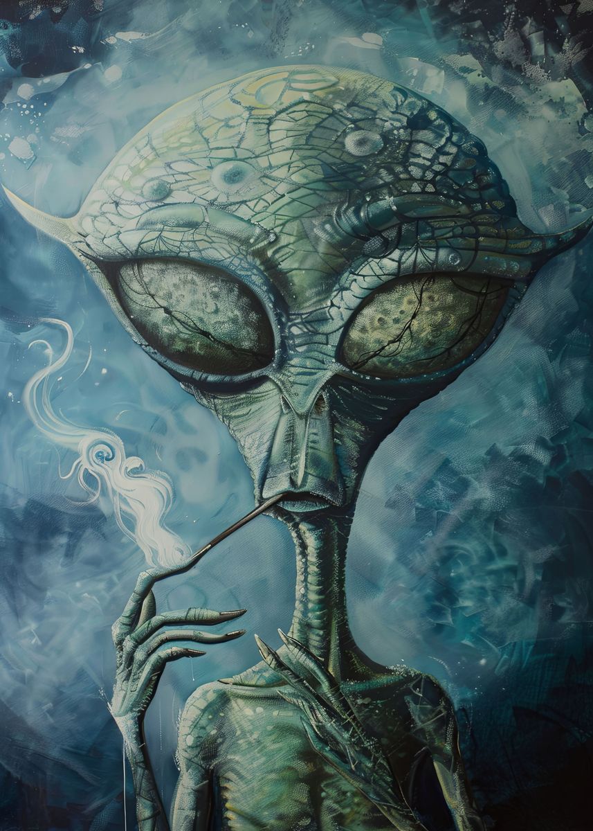 'Alien Art LXVII' Poster, picture, metal print, paint by JS Art Design ...