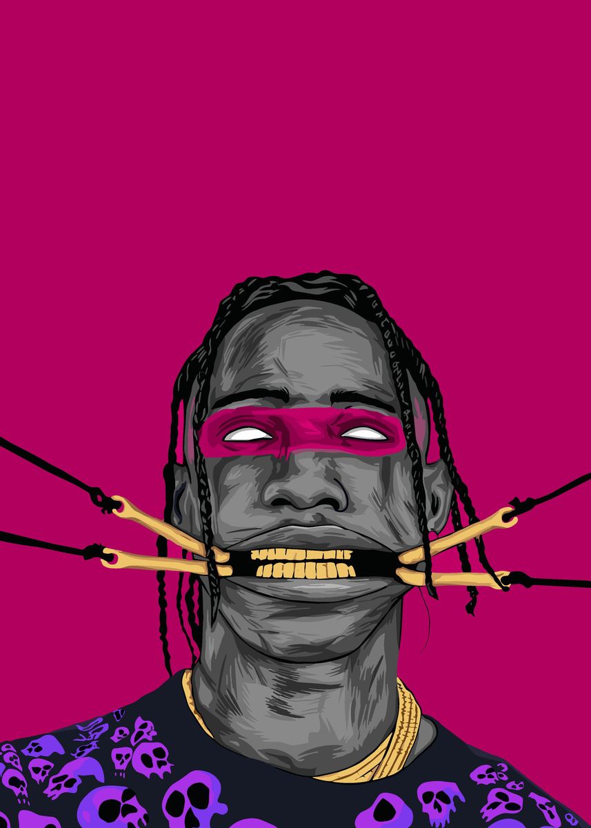 travis-scott-rapper-poster-picture-metal-print-paint-by