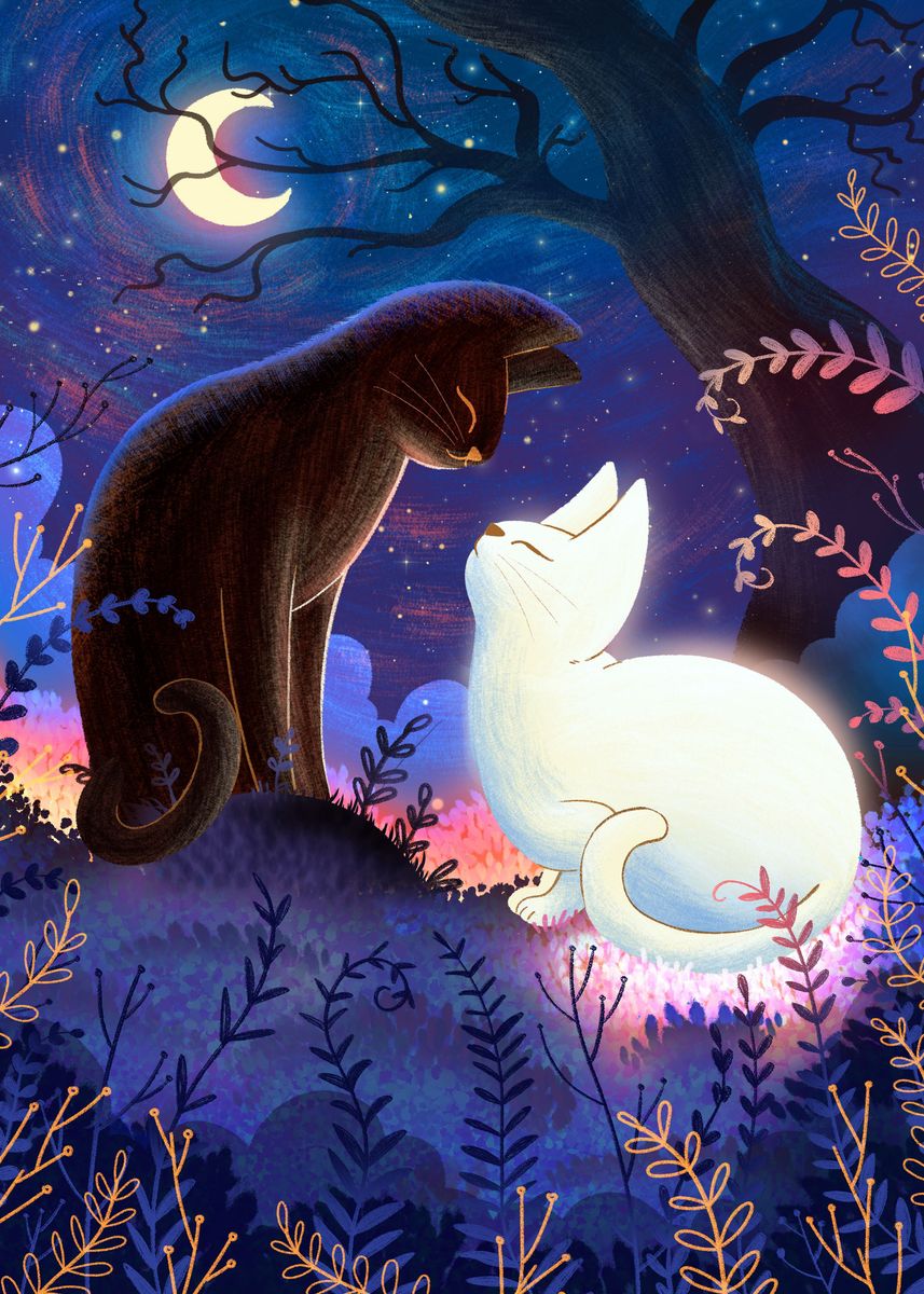 'Enchanted Night' Poster, picture, metal print, paint by Leandrofca ...