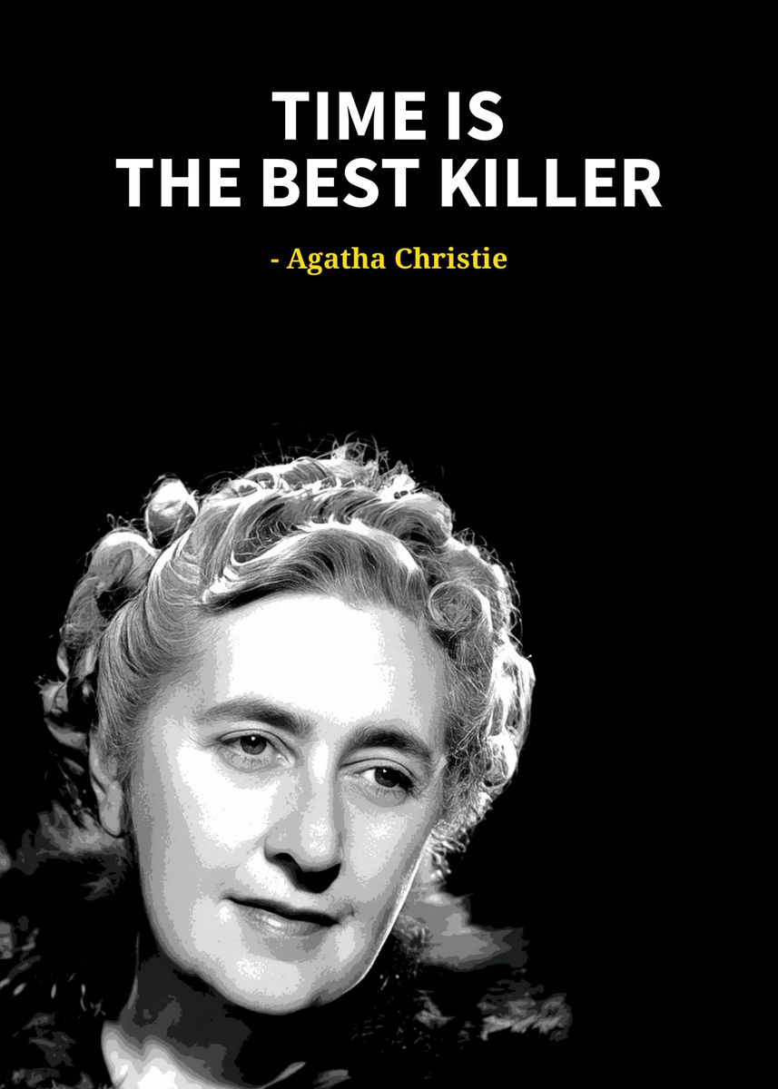 'Agatha christie' Poster, picture, metal print, paint by Yoshhhh | Displate