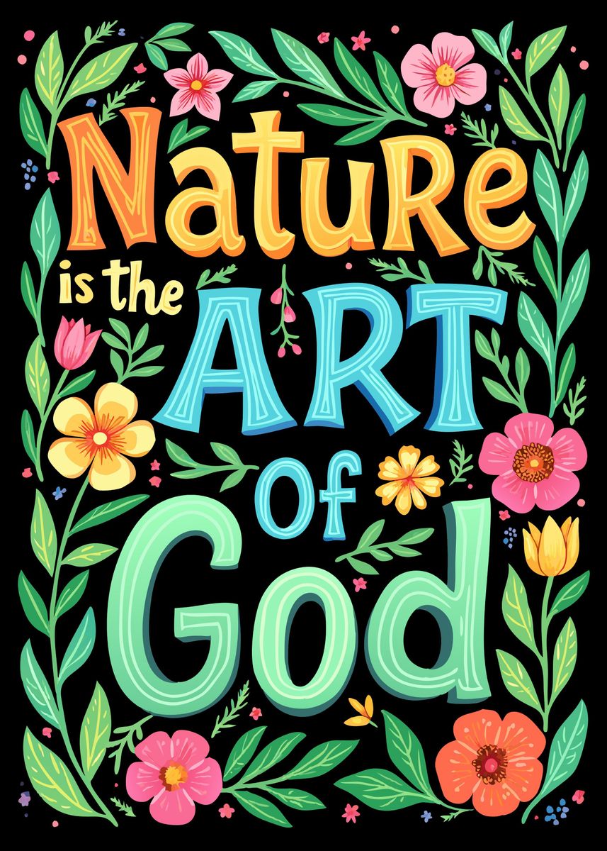 'Nature Is The Art Of God' Poster, picture, metal print, paint by Art ...