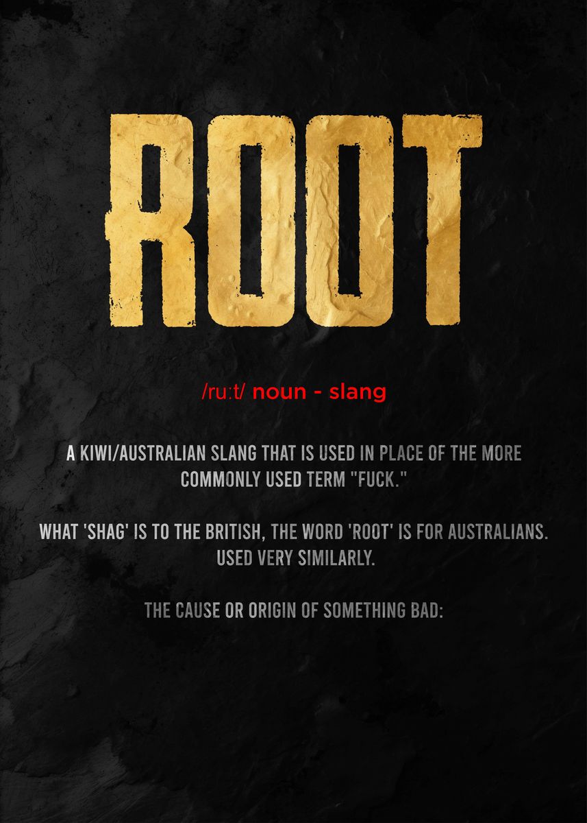'root' Poster, picture, metal print, paint by Lowpoly Posters | Displate