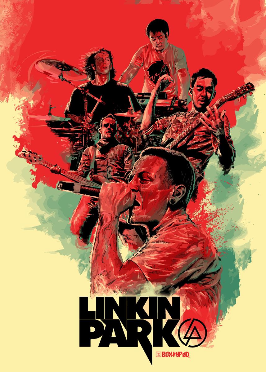 開店記念セール！ picture, Poster, ' Park Linkin metal by paint print, ミュージシャン