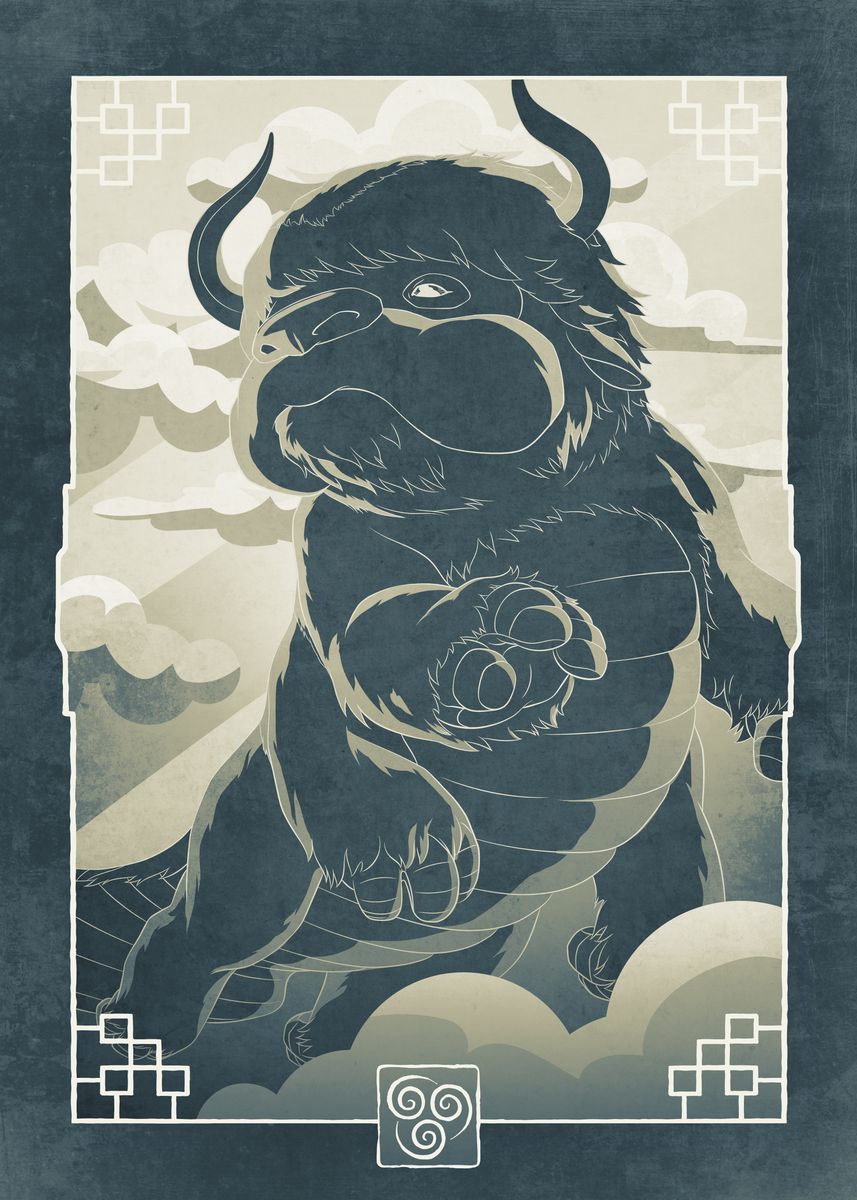 'Appa Air Nomads' Poster, picture, metal print, paint by Avatar: The ...