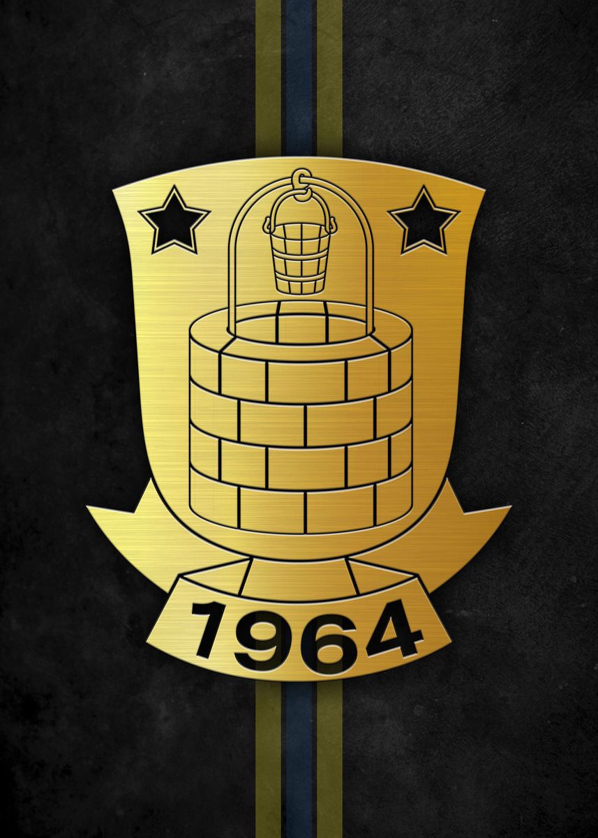 'Brondby IF' Poster, picture, metal print, paint by Ray Diaz | Displate