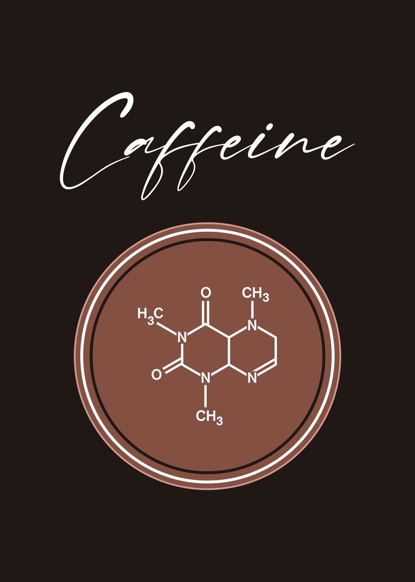 'Coffee Shop Caffeine Cool' Poster, picture, metal print, paint by Team ...