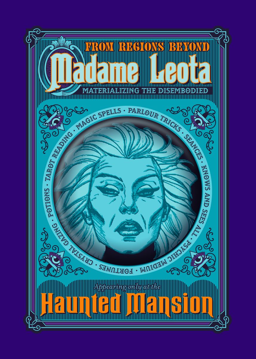 #39 Madame Leota Poster #39 Poster picture metal print paint by Disney #39 Madame Leota Poster #39 Poster picture metal print paint by Disney