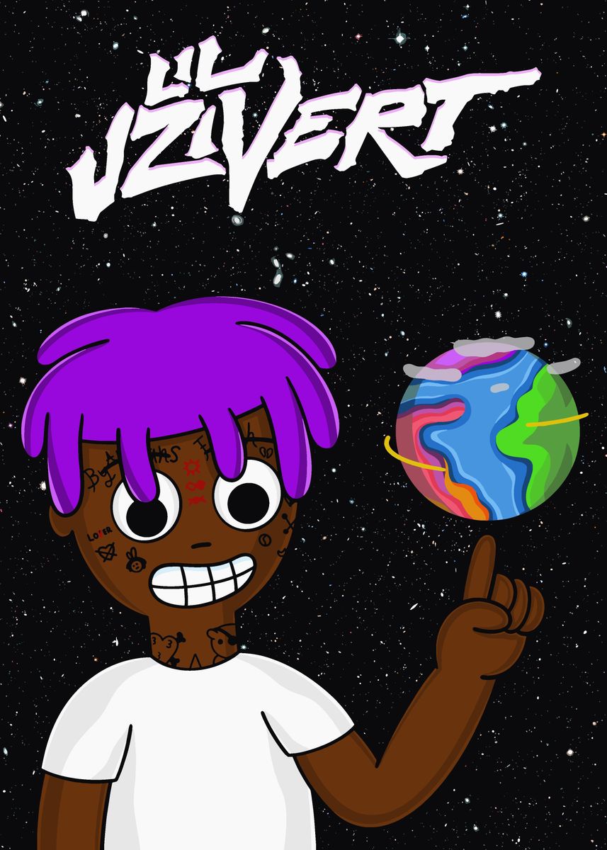 'Lil Uzi Vert Rapper Music' Poster, picture, metal print, paint by ...