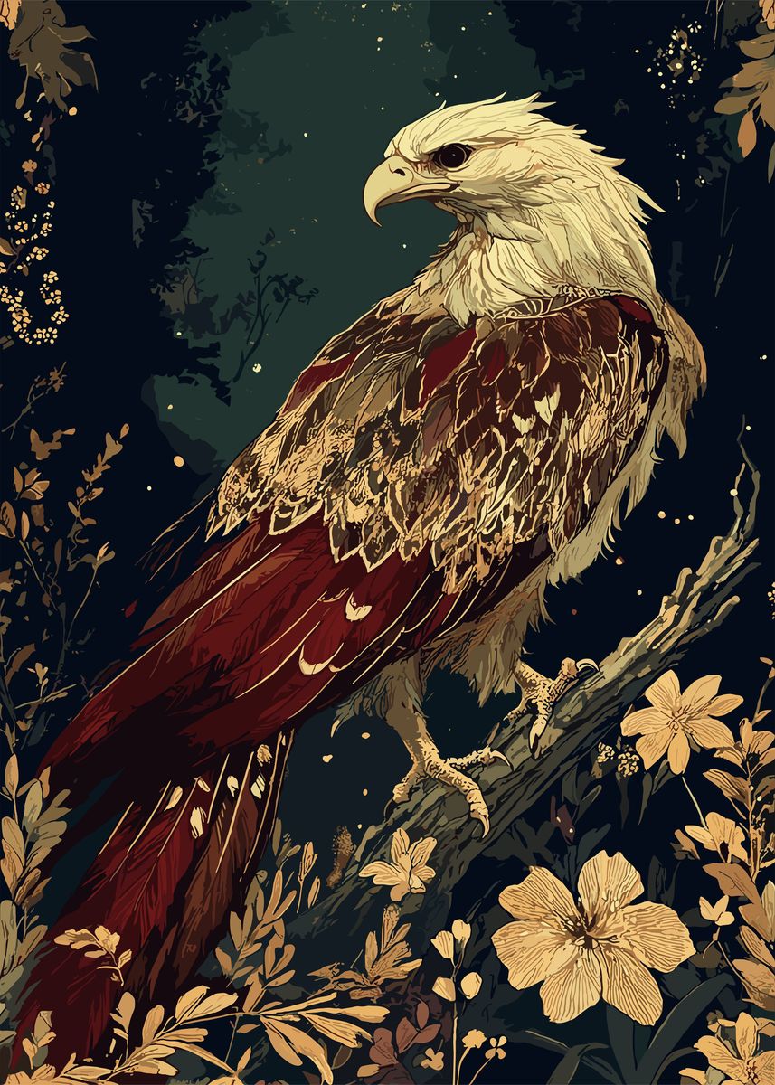 Fanth 'Eagle Abstract' Poster, picture, metal print, paint by Fanth | Displate