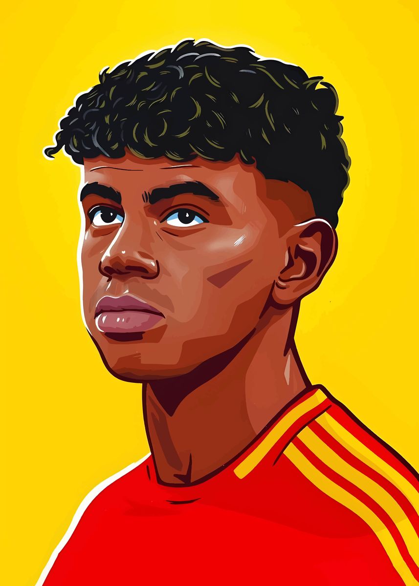 lamine-yamal-poster-picture-metal-print-paint-by-dororo-visual