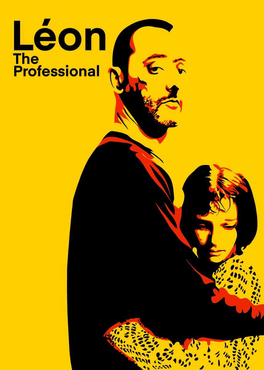 'Leon The Professional Poster' Poster, picture, metal print, paint by ...