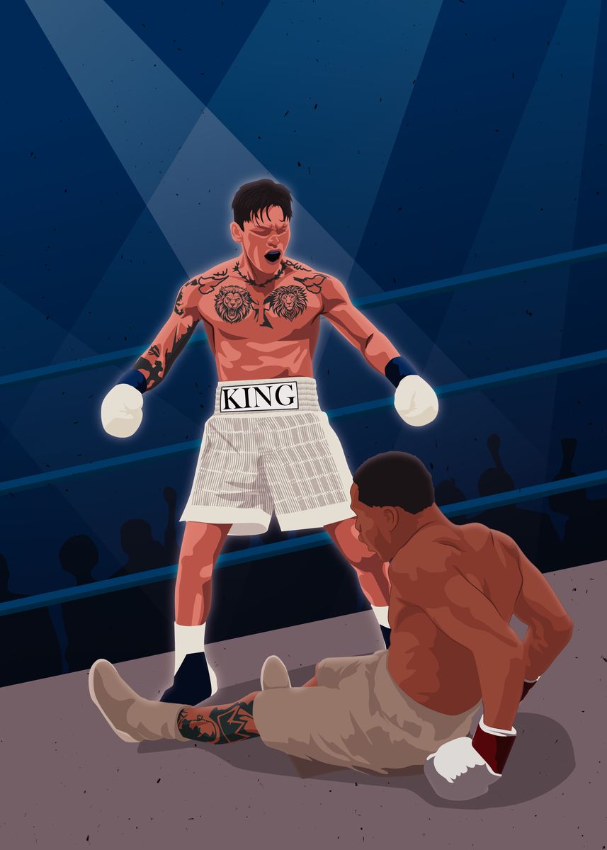 'the king ryan garcia' Poster, picture, metal print, paint by alesha ...