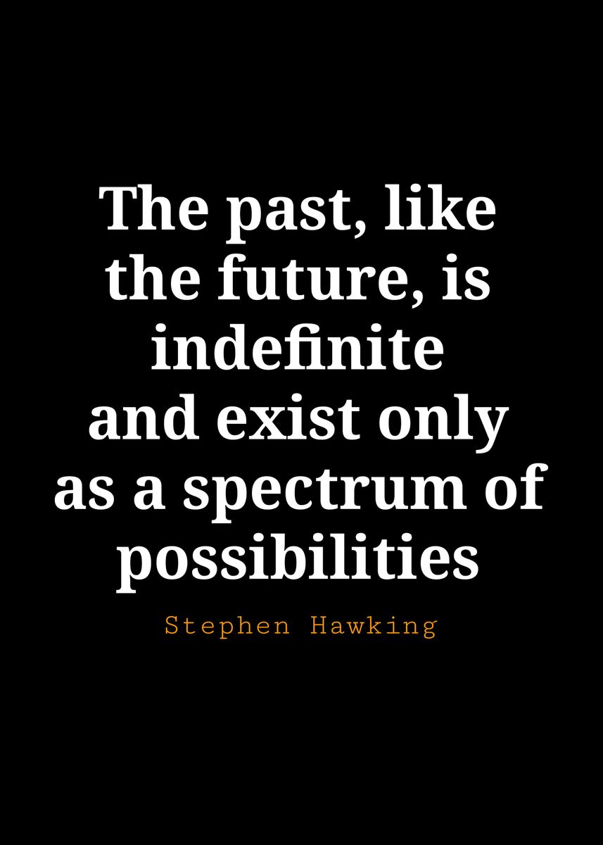 'Stephen Hawking Quote' Poster, picture, metal print, paint by Abi ...