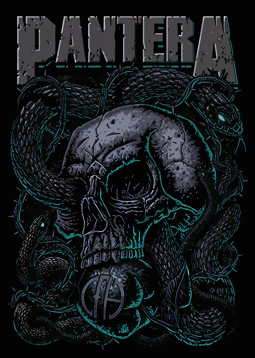 'Heavy metal pantera ' Poster, picture, metal print, paint by Emily ...