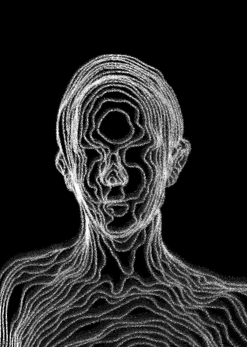 'Abstract Human Form' Poster, picture, metal print, paint by donki ...